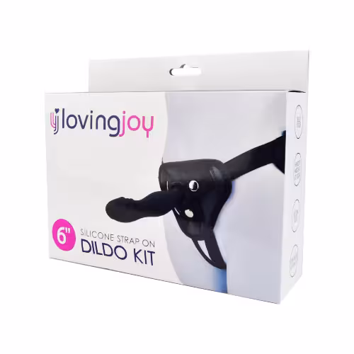 Loving Joy 6 Inch Silicone Strap On Dildo Kit image 8