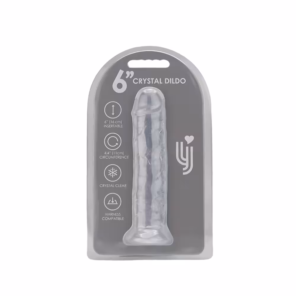 Loving Joy 6 Inch Suction Cup Dildo Clear image 5