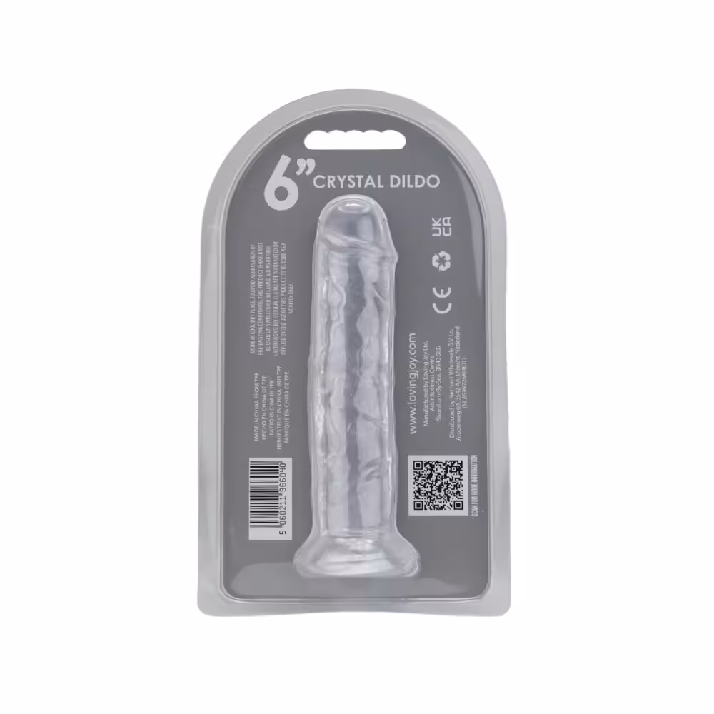 Loving Joy 6 Inch Suction Cup Dildo Clear image 6