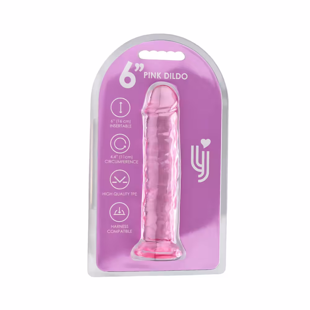 Loving Joy 6 Inch Suction Cup Dildo Pink image 5
