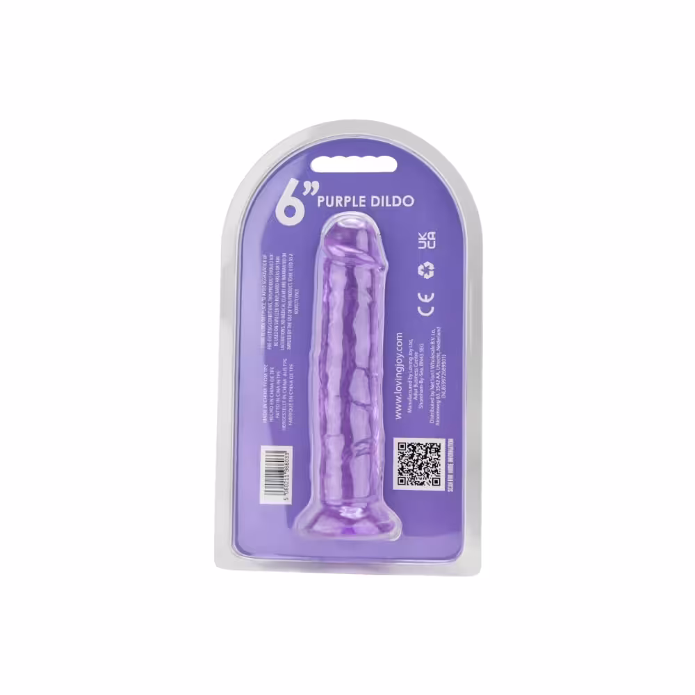 Loving Joy 6 Inch Suction Cup Dildo Purple image 6
