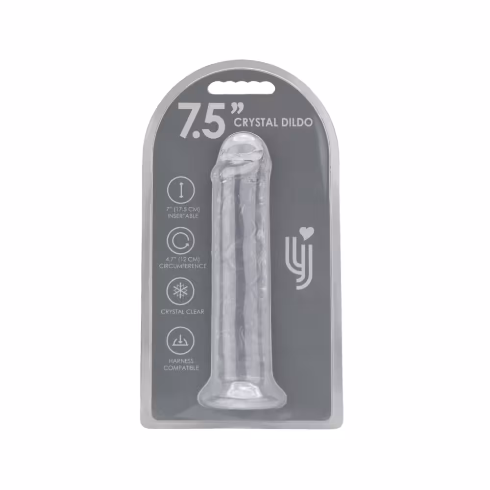 Loving Joy 7.5 Inch Suction Cup Dildo Clear image 6