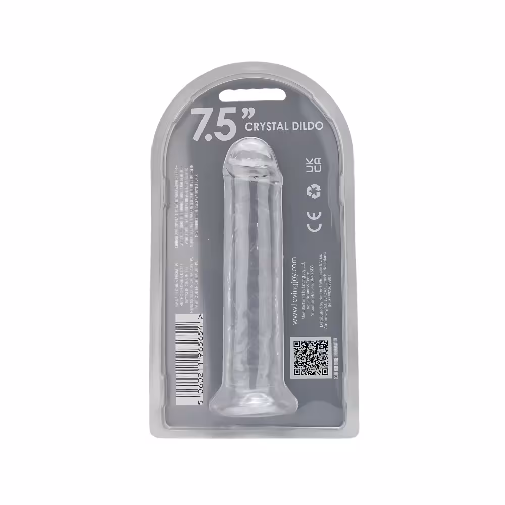 Loving Joy 7.5 Inch Suction Cup Dildo Clear image 7
