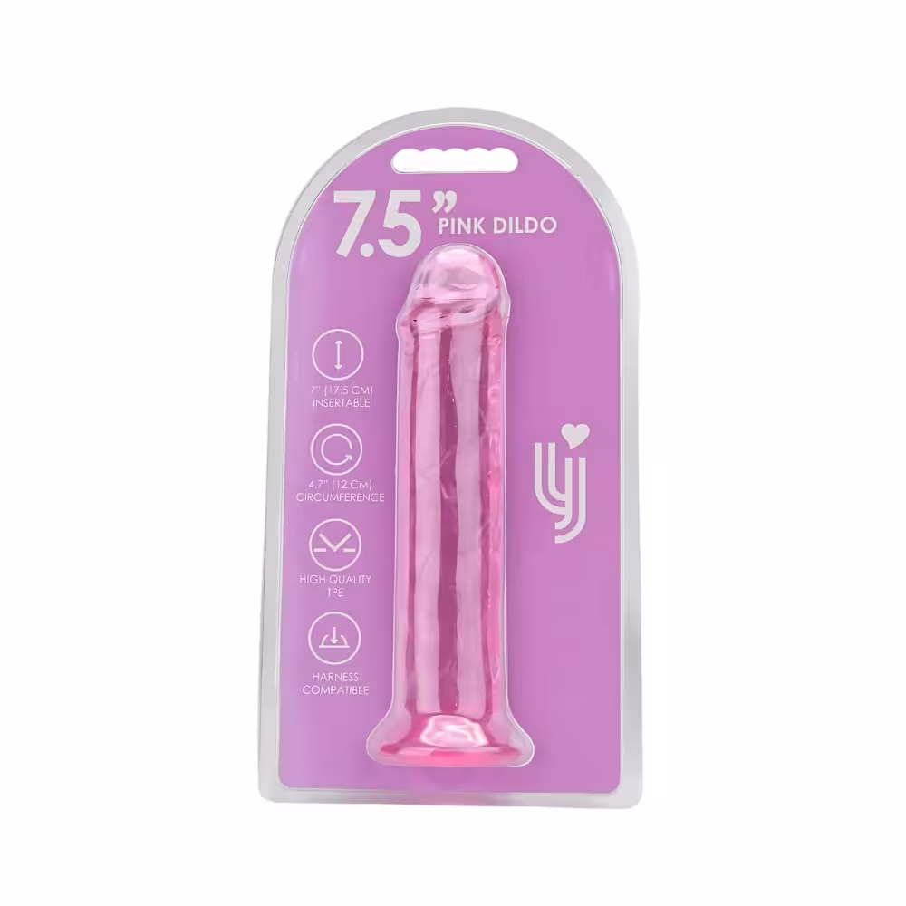 Loving Joy 7.5 Inch Suction Cup Dildo Pink image 5