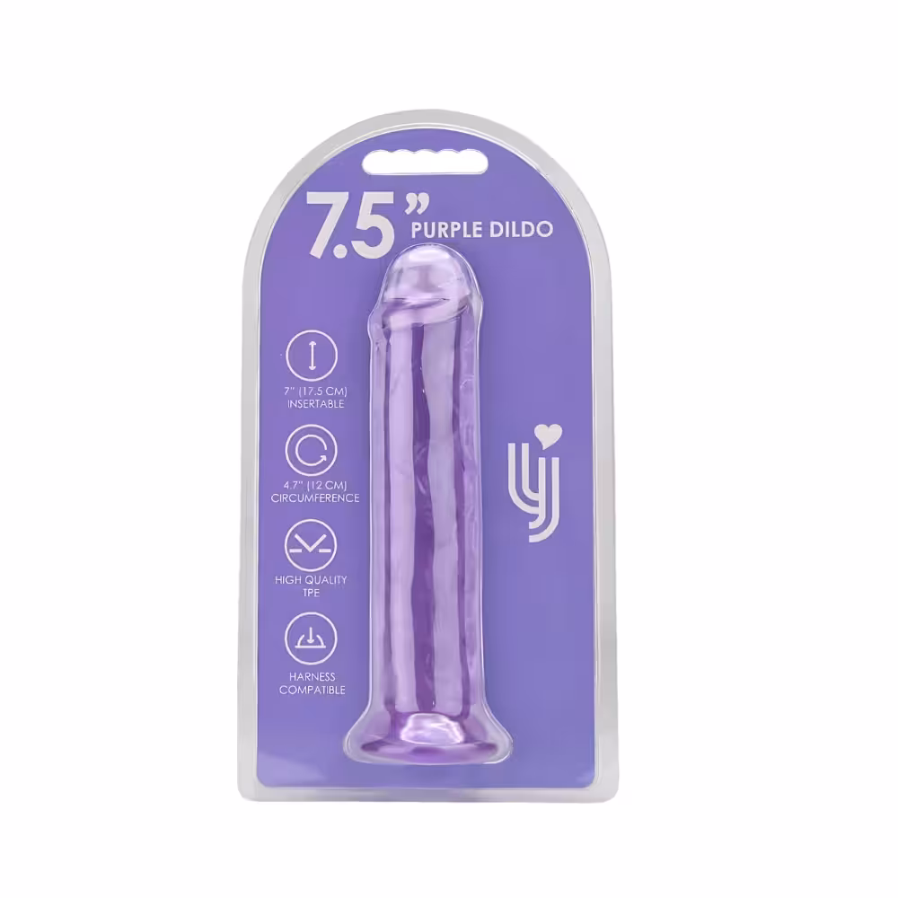 Loving Joy 7.5 Inch Suction Cup Dildo Purple image 6