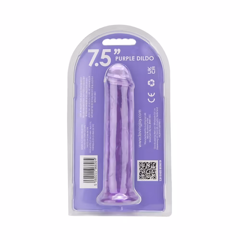Loving Joy 7.5 Inch Suction Cup Dildo Purple image 7