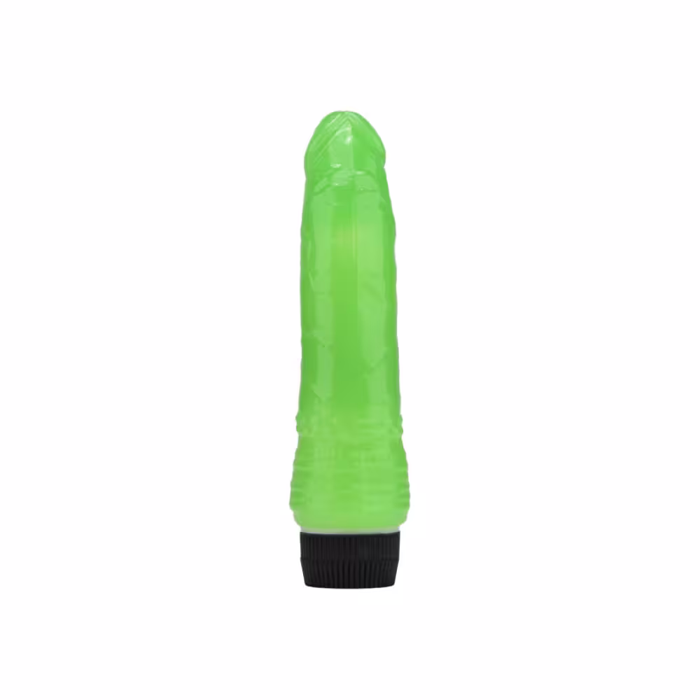 Loving Joy 7 inch Realistic Vibrator Glow in the Dark image 2