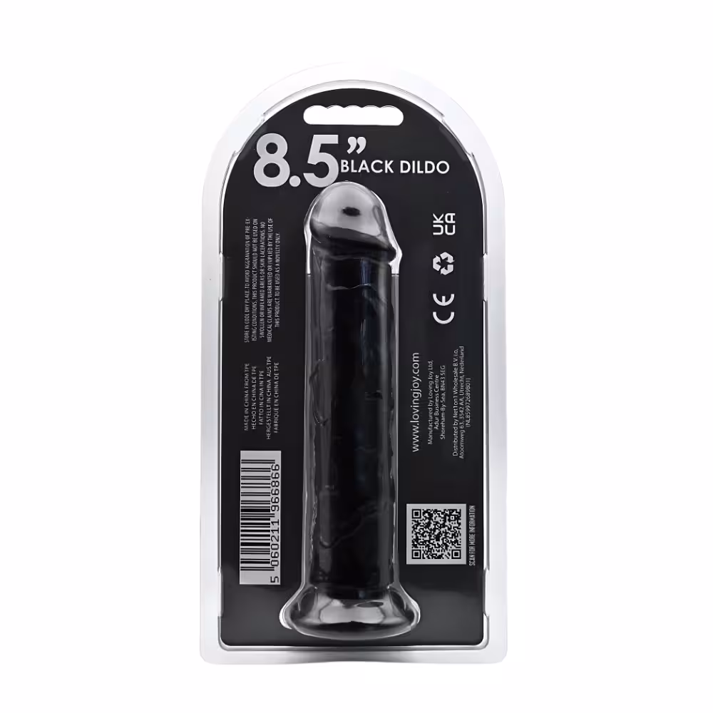 Loving Joy 8.5 Inch Suction Cup Dildo Black image 6
