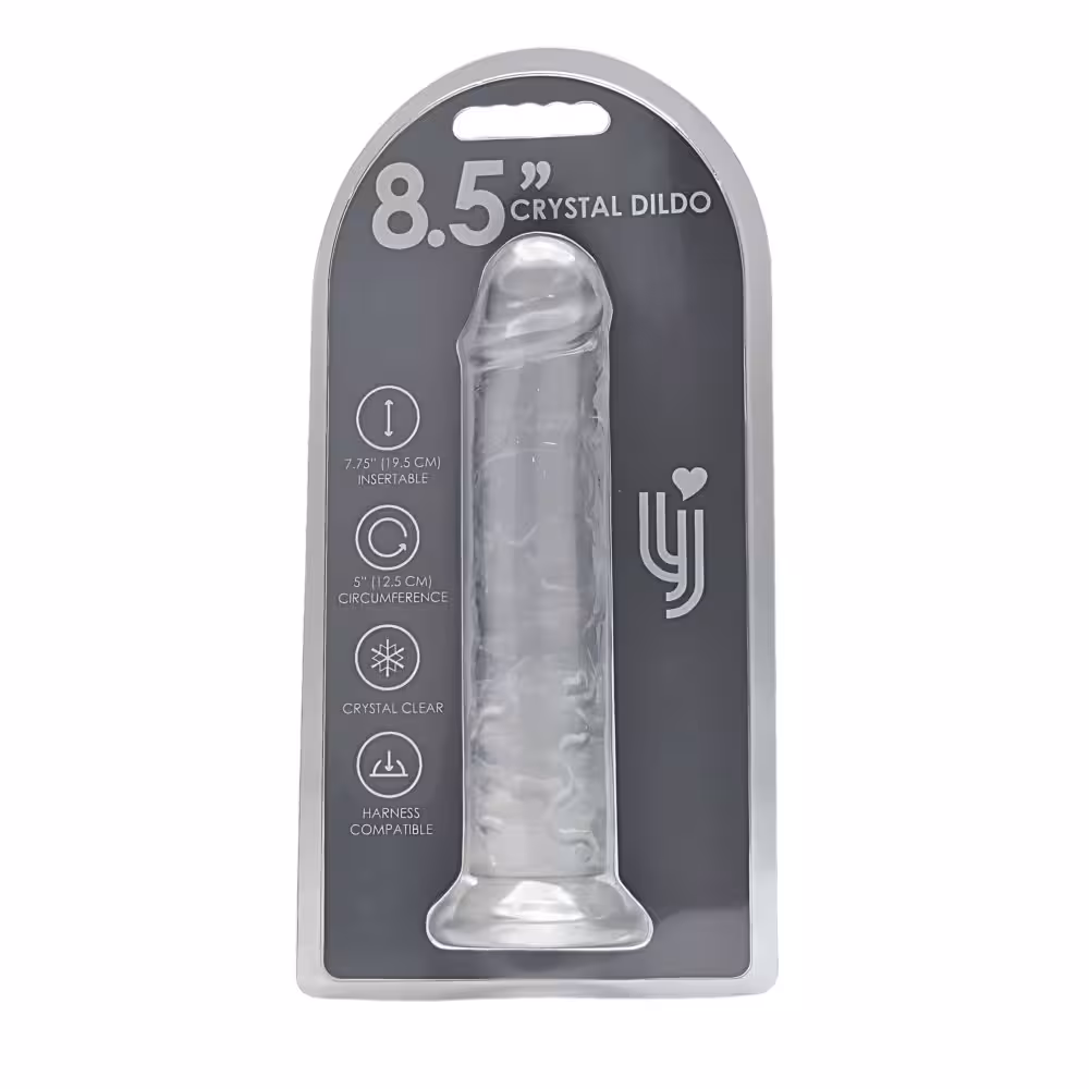 Loving Joy 8.5 Inch Suction Cup Dildo Clear image 5