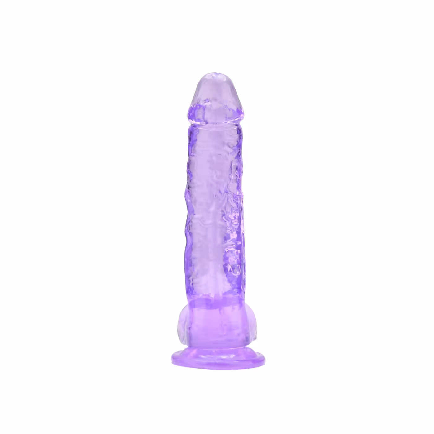 Loving Joy 8 Inch Dildo with Balls Purple image 2
