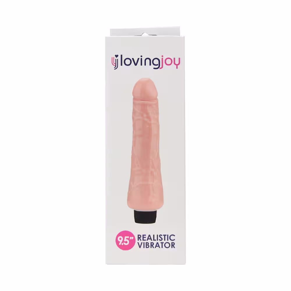 Loving Joy 9.5 inch Realistic Vibrator Vanilla image 5
