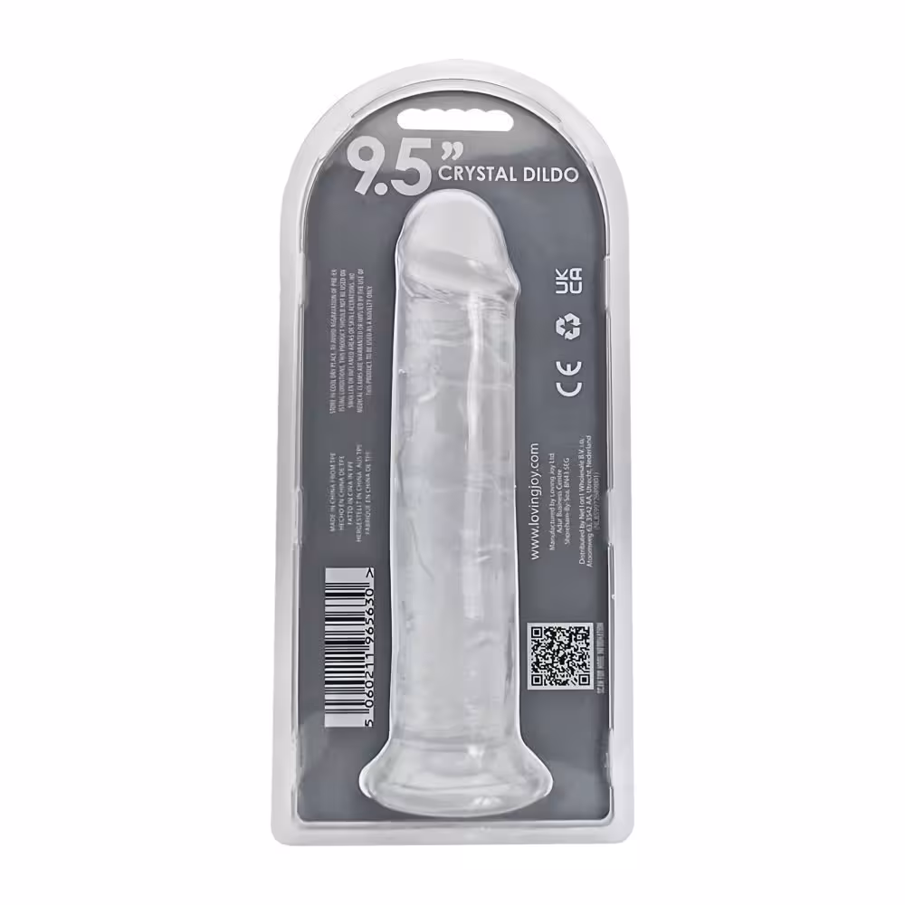 Loving Joy 9.5 Inch Suction Cup Dildo Clear image 6