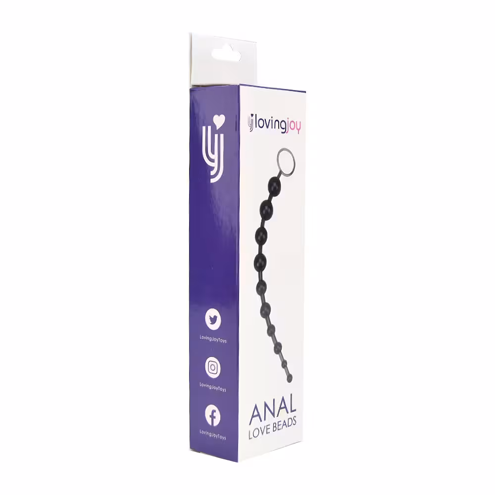 Loving Joy Anal Love Beads Black image 3