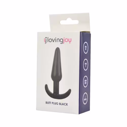 Loving Joy Butt Plug Black image 6