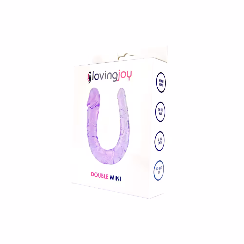 Loving Joy Double Mini Dildo Purple image 4