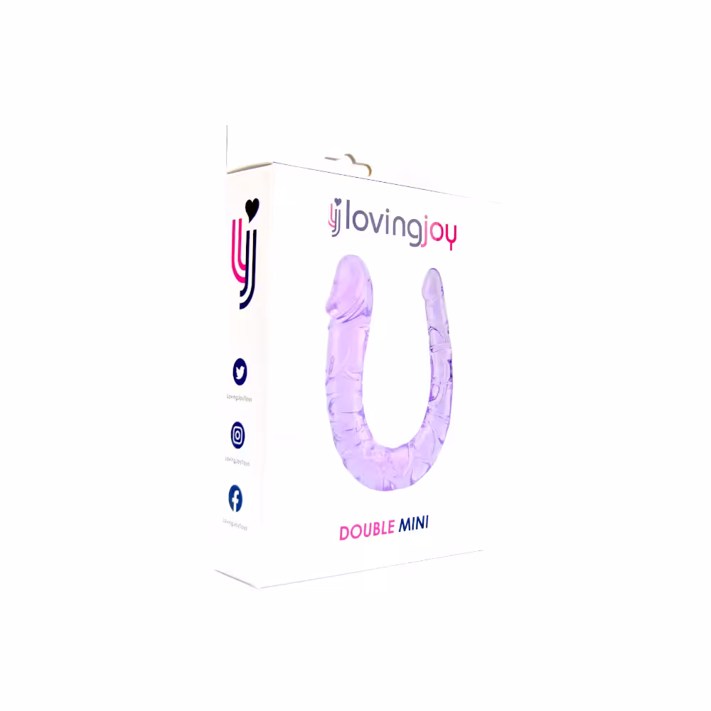 Loving Joy Double Mini Dildo Purple image 5