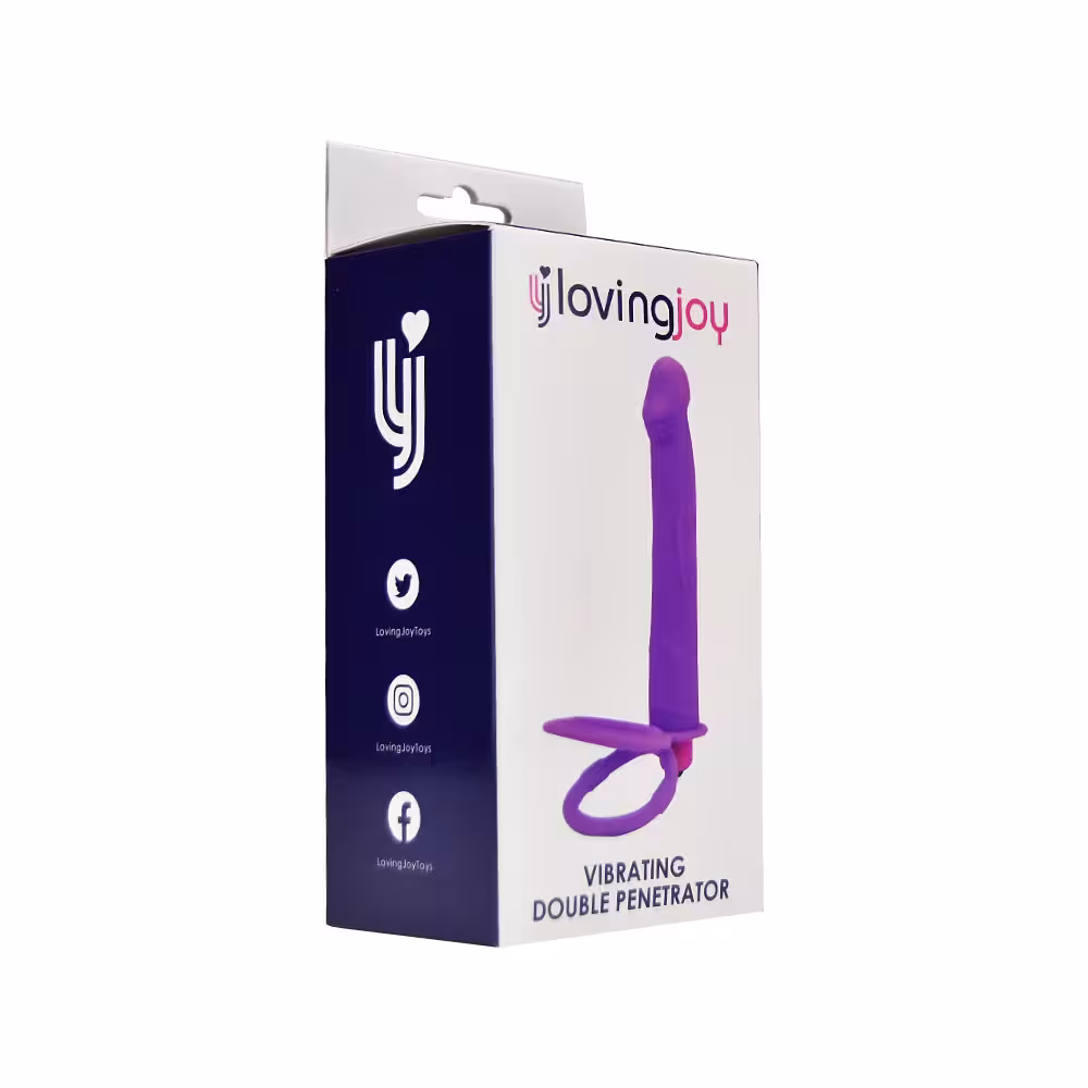 Loving Joy Double Penetration Strap On Vibrator image 4