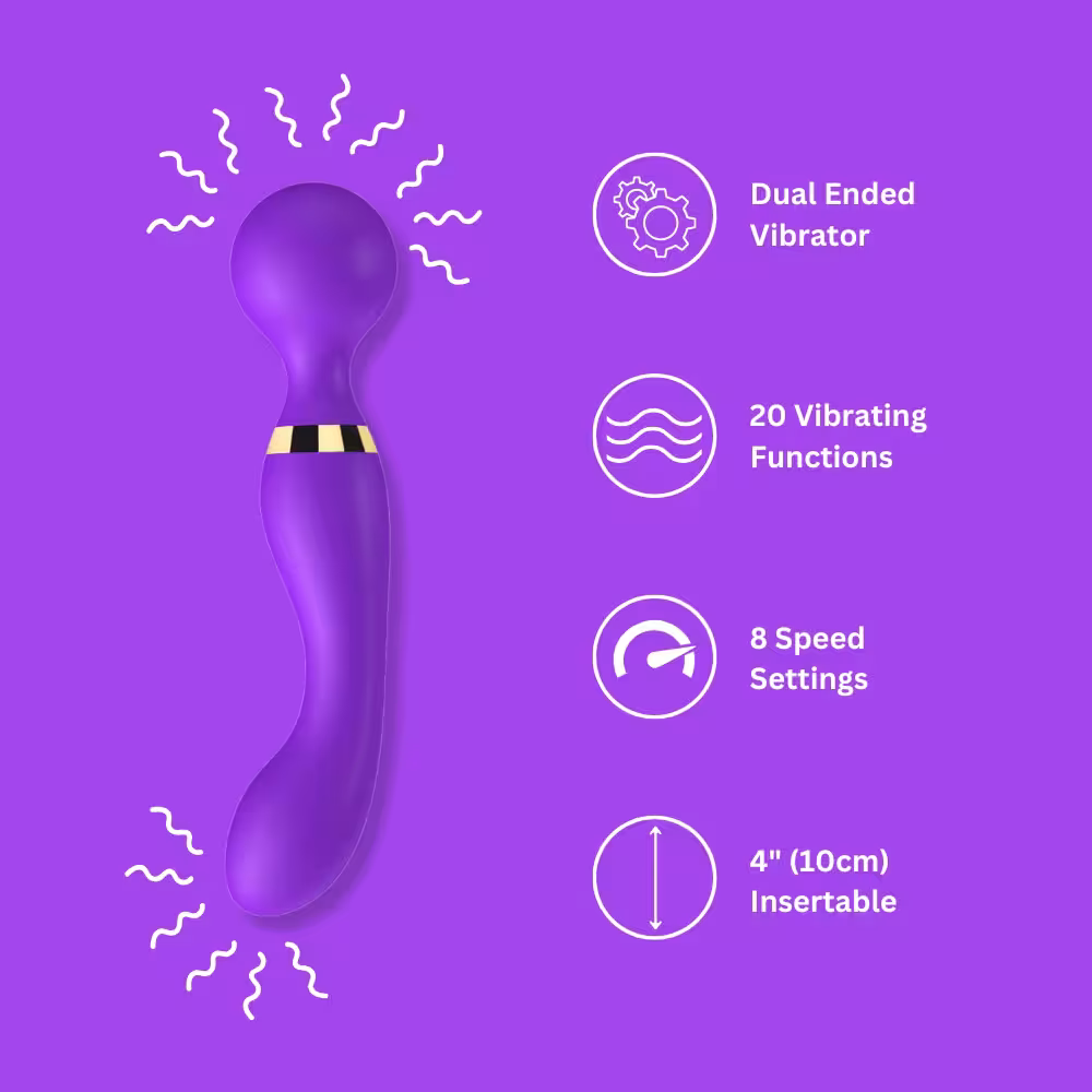 Loving Joy Dual Ended Wand Vibrator image 8