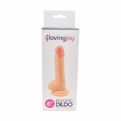 Loving Joy Realistic Dildo with Balls and Suction Cup 6 inch image 3