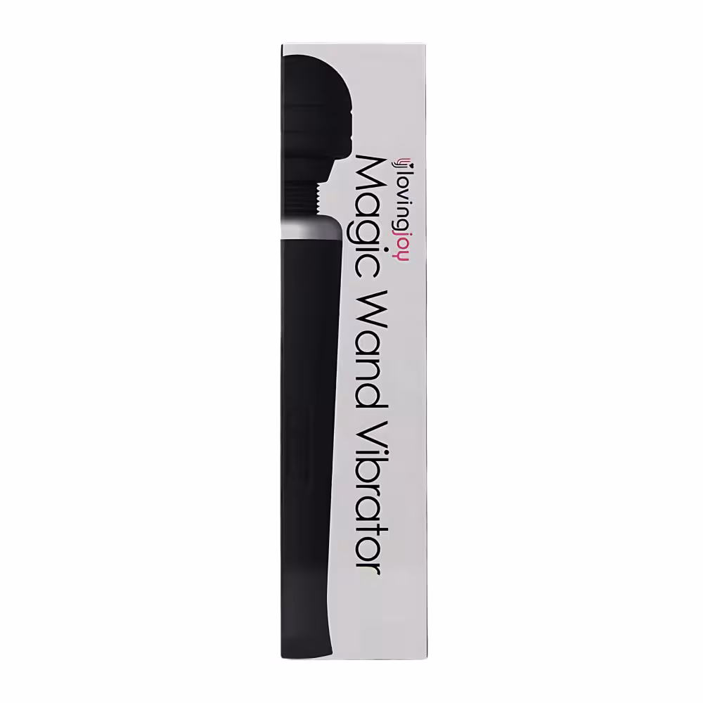 Loving Joy Rechargeable Magic Wand Vibrator Black image 5