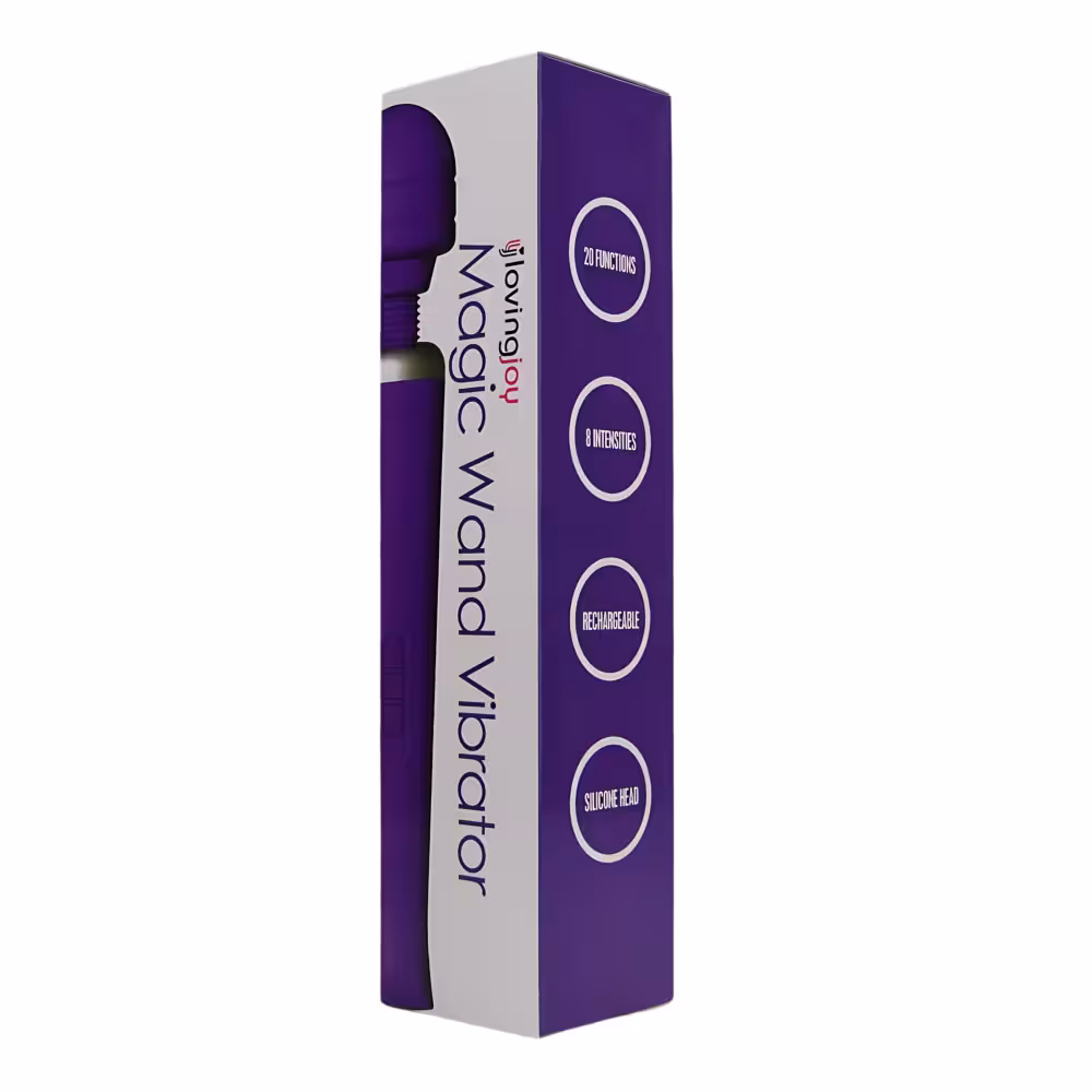 Loving Joy Rechargeable Magic Wand Vibrator Purple image 7