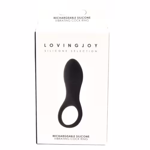 Loving Joy Rechargeable Silicone Vibrating Cock Ring image 5