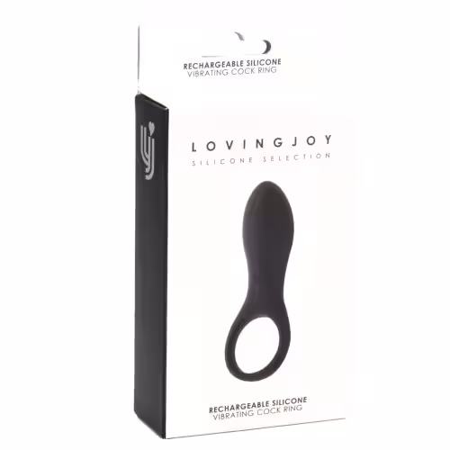 Loving Joy Rechargeable Silicone Vibrating Cock Ring image 6