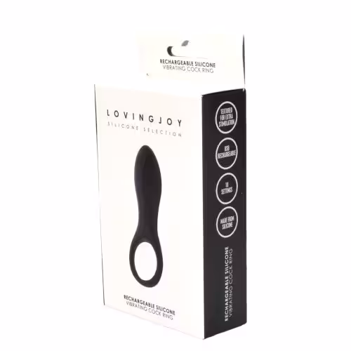 Loving Joy Rechargeable Silicone Vibrating Cock Ring image 7