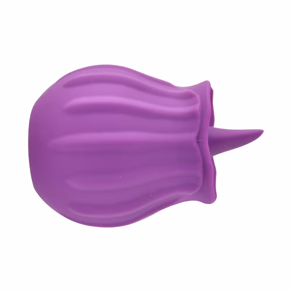 Loving Joy Rose Licking Clitoral Vibrator Purple image 2