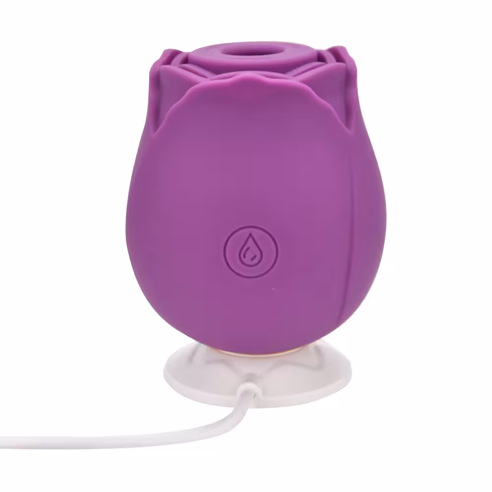 Loving Joy Rose Toy Clitoral Suction Vibrator Purple image 4