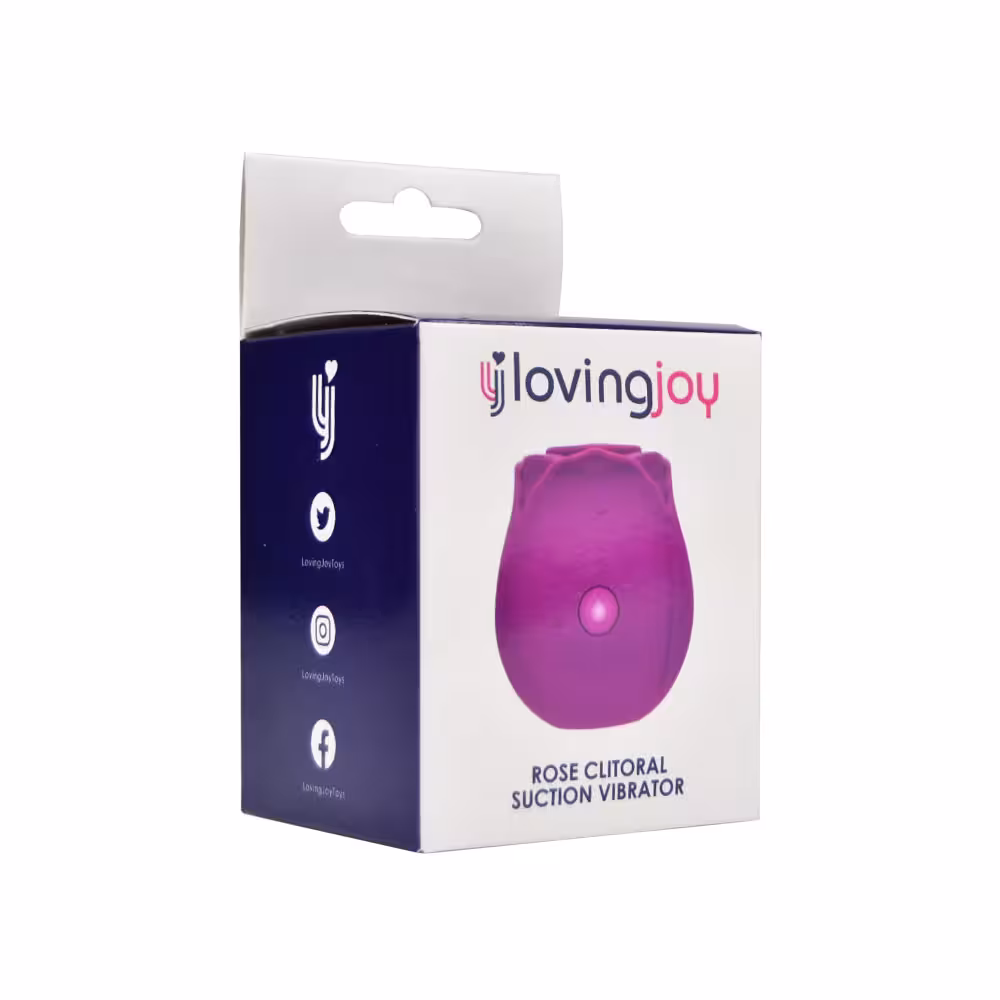Loving Joy Rose Toy Clitoral Suction Vibrator Purple image 7