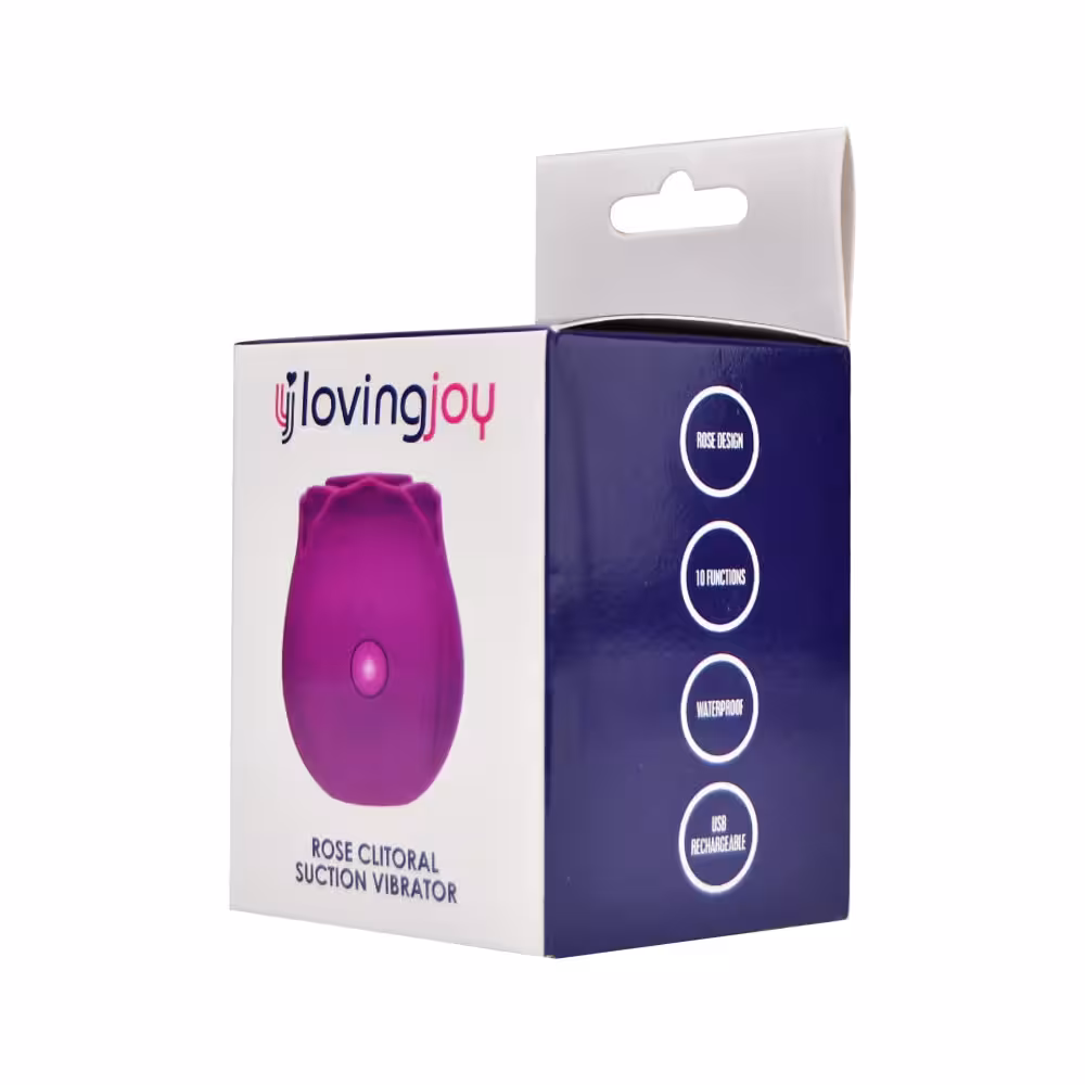 Loving Joy Rose Toy Clitoral Suction Vibrator Purple image 8