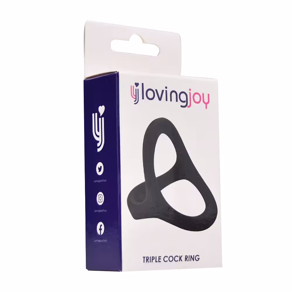 Loving Joy Silicone Triple Cock Ring image 5