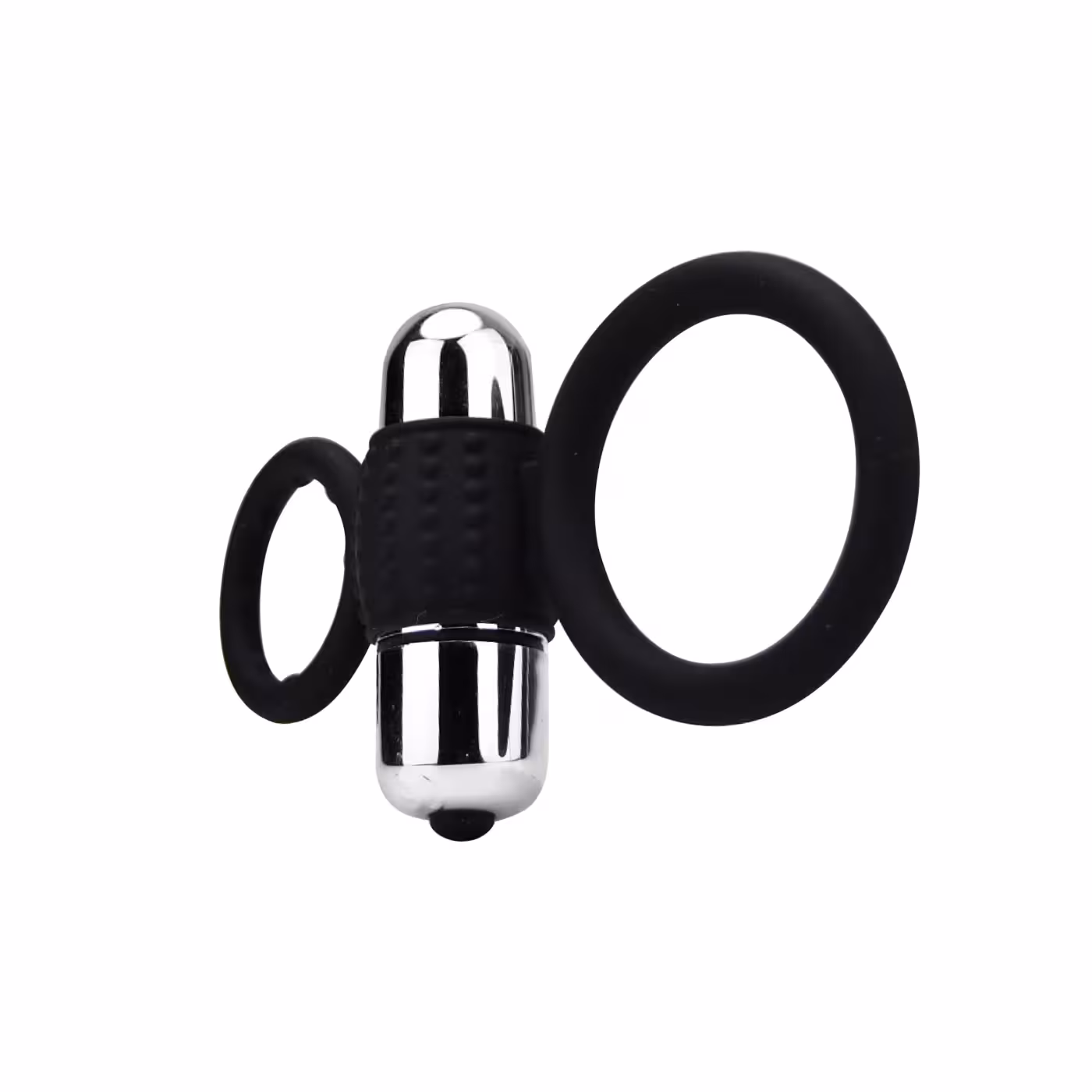 Loving Joy Silicone Vibrating Cock and Ball Ring image 2