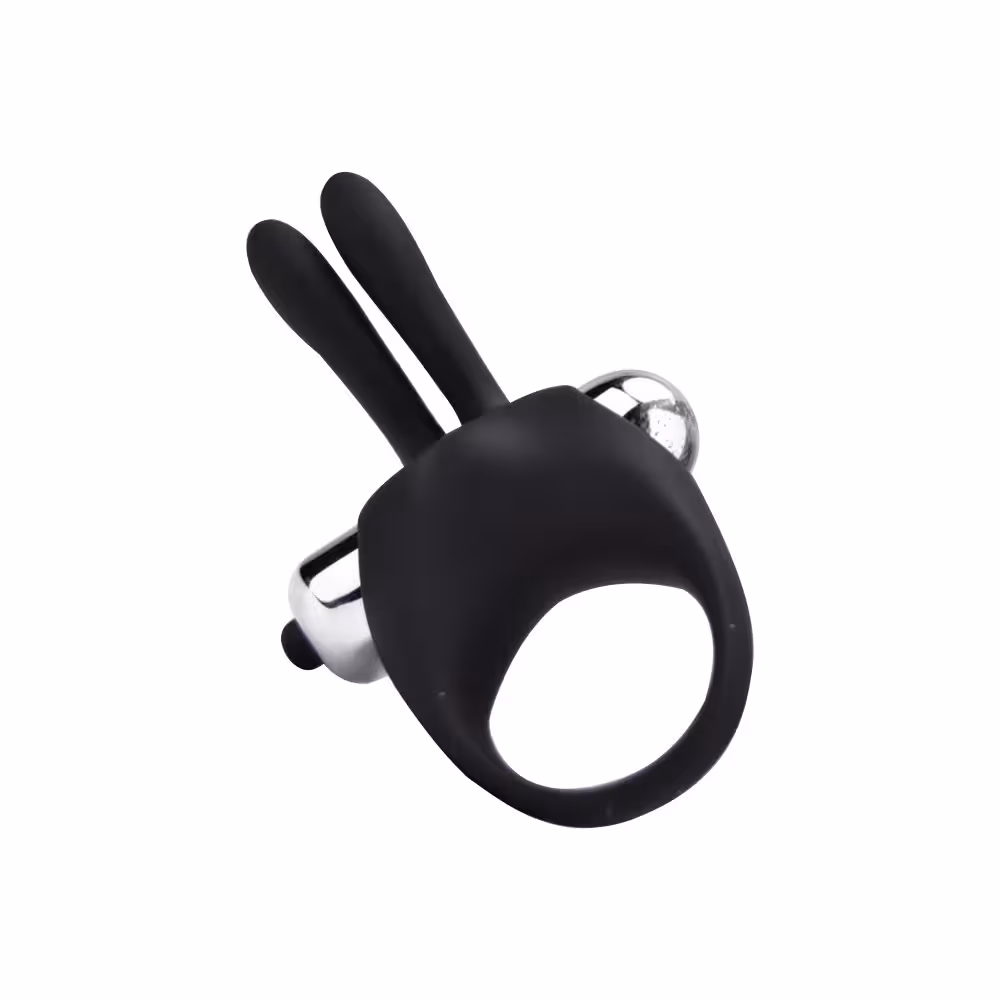 Loving Joy Silicone Vibrating Rabbit Cock Ring image 2