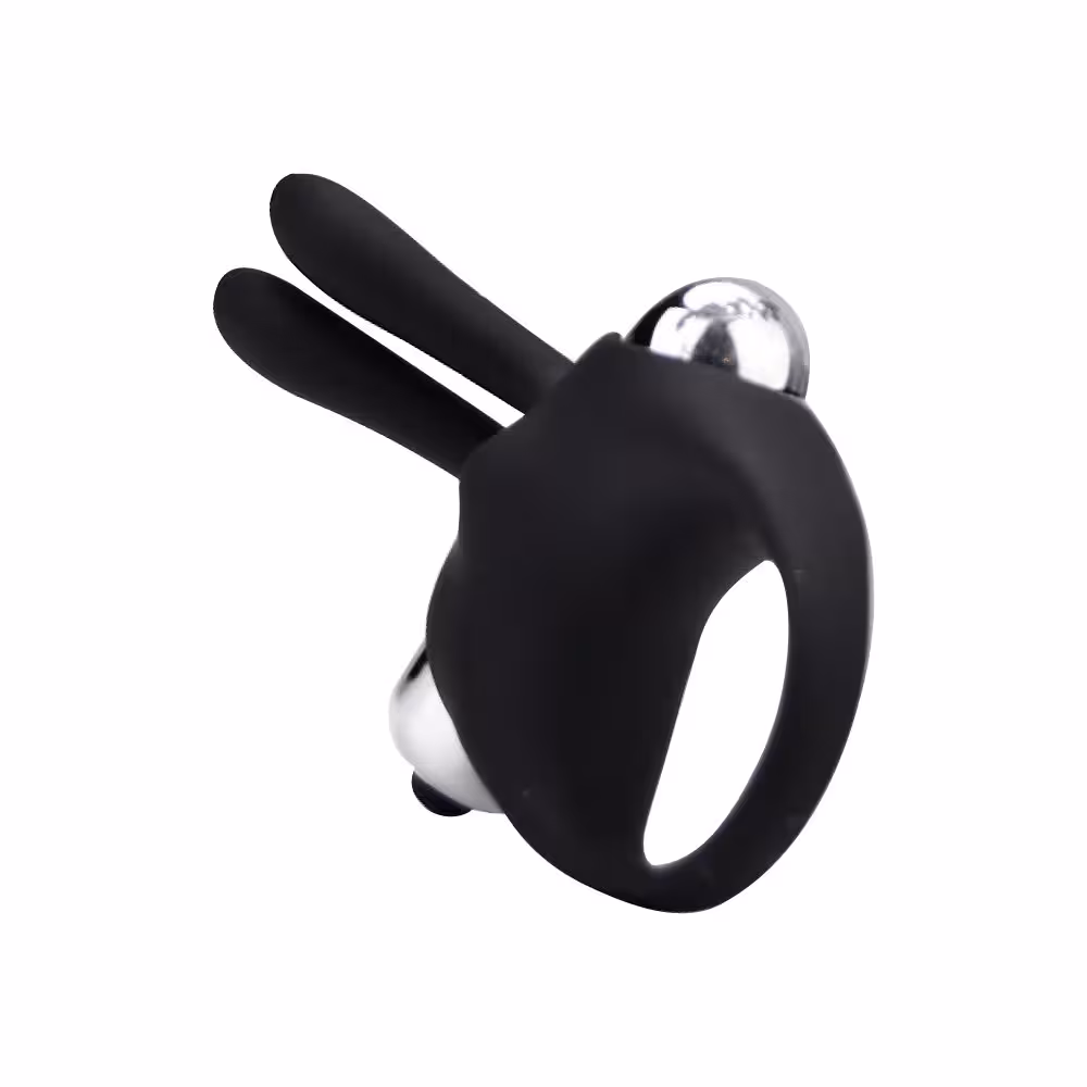 Loving Joy Silicone Vibrating Rabbit Cock Ring image 3