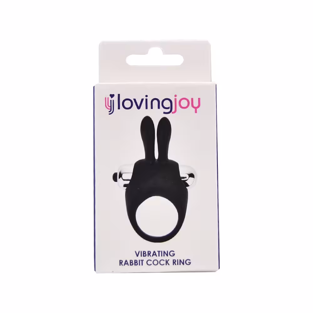 Loving Joy Silicone Vibrating Rabbit Cock Ring image 4