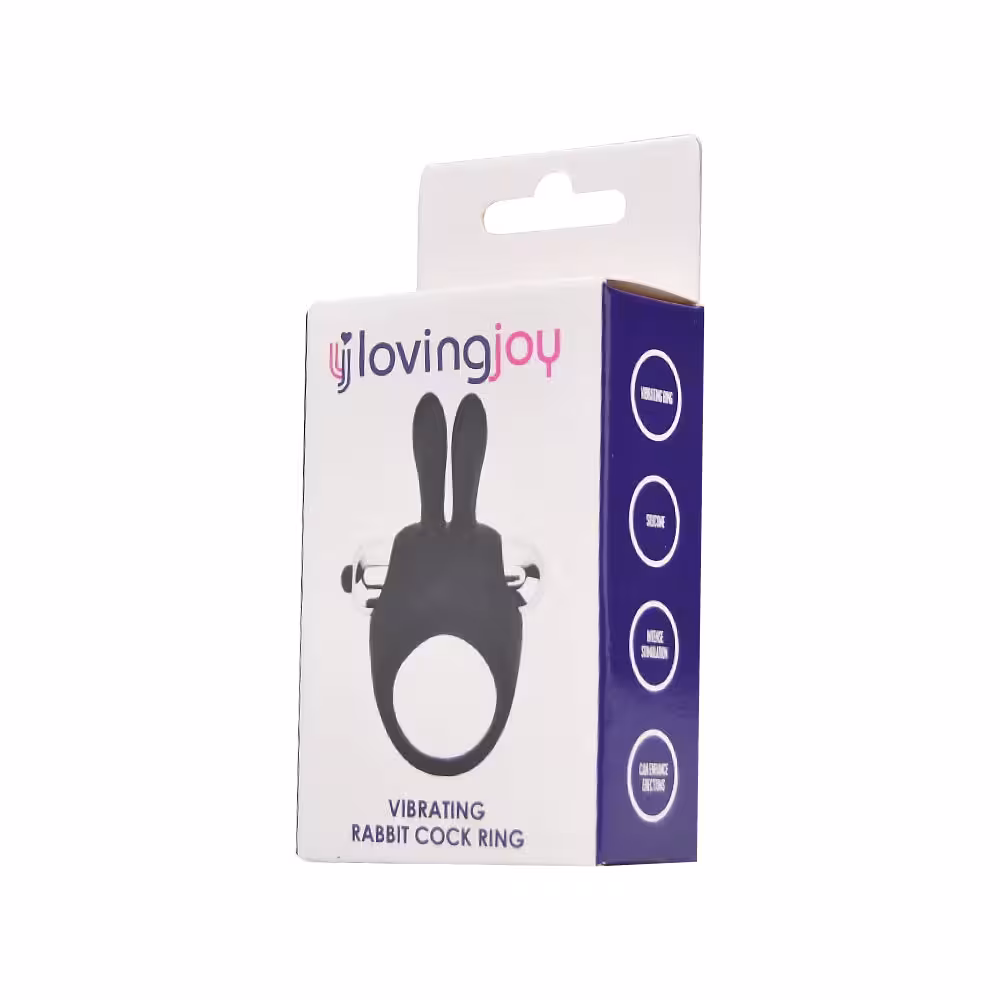 Loving Joy Silicone Vibrating Rabbit Cock Ring image 5