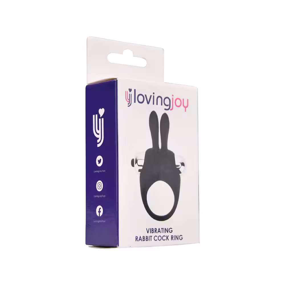 Loving Joy Silicone Vibrating Rabbit Cock Ring image 6