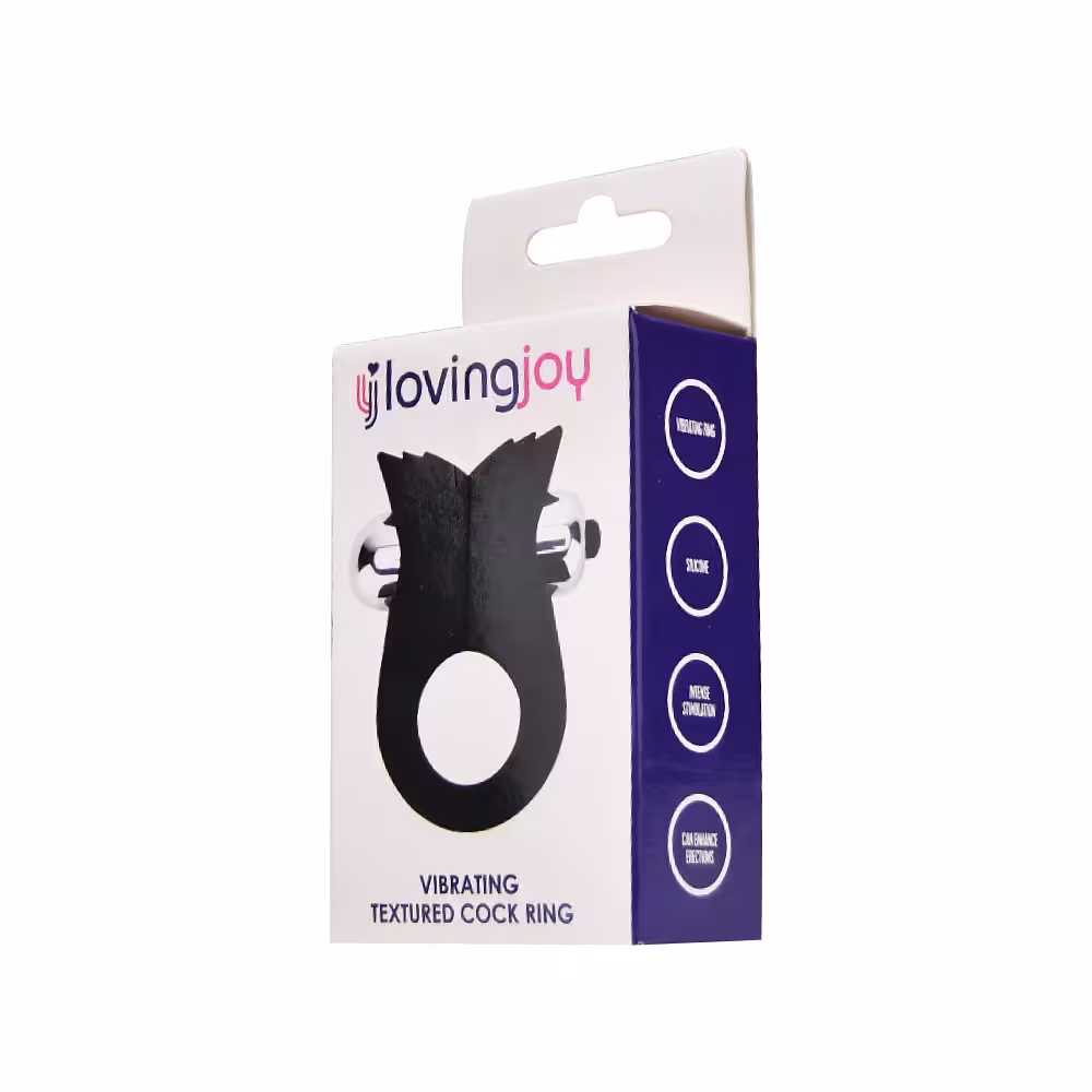 Loving Joy Silicone Vibrating Textured Cock Ring image 6