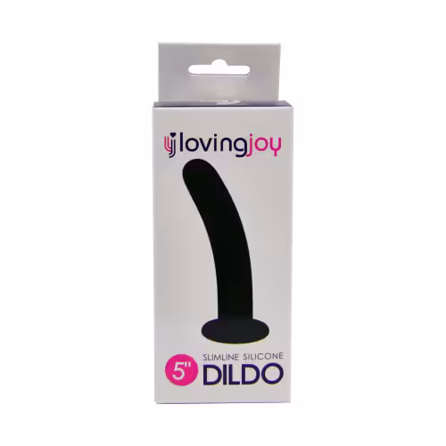 Loving Joy Slimline Silicone Dildo 5 Inch image 2