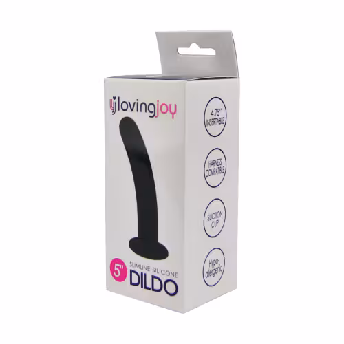 Loving Joy Slimline Silicone Dildo 5 Inch image 3