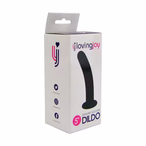 Loving Joy Slimline Silicone Dildo 5 Inch image 4