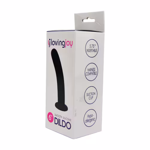 Loving Joy Smooth Silicone Dildo 6 Inch image 3