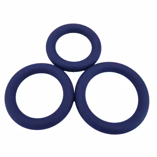 Loving Joy Thick Silicone Cock Rings 3 Pack image 2