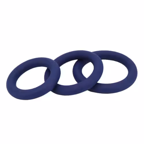 Loving Joy Thick Silicone Cock Rings 3 Pack image 3