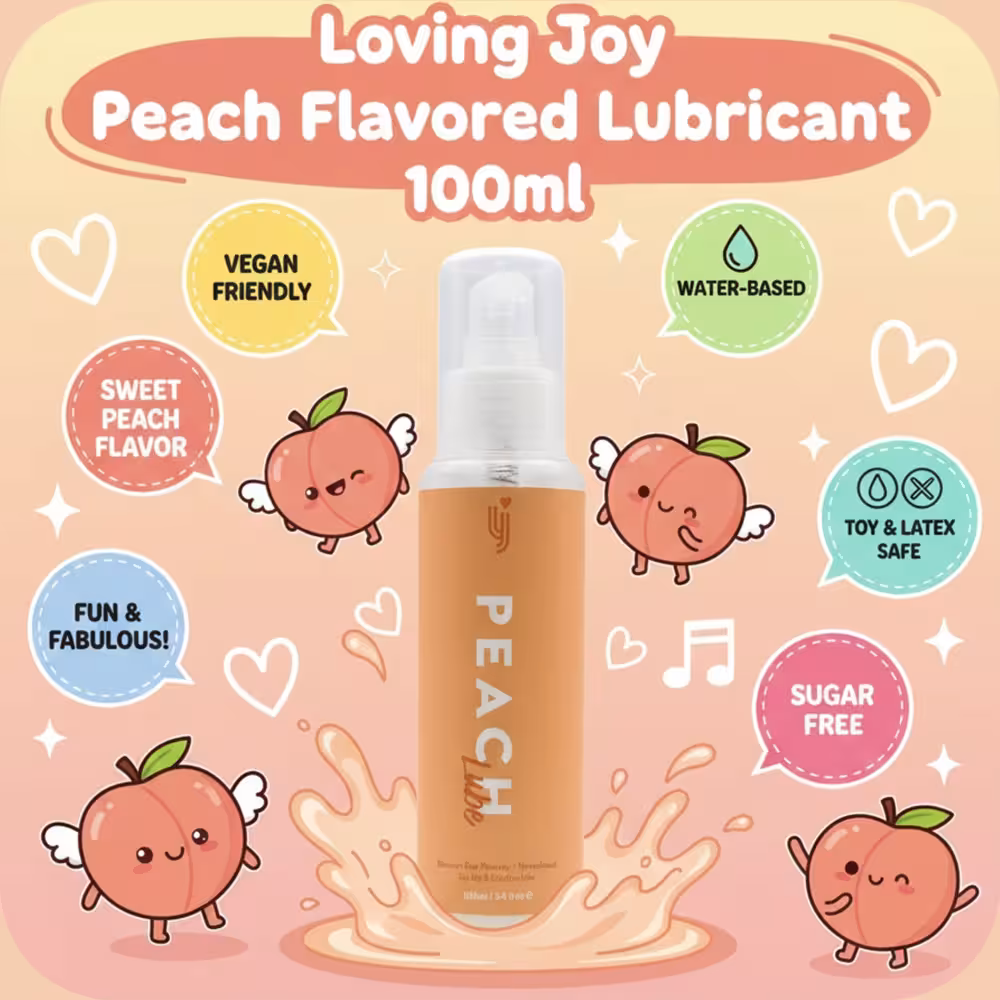 Loving Joy Peach Flavoured Lubricant 100ml image 3