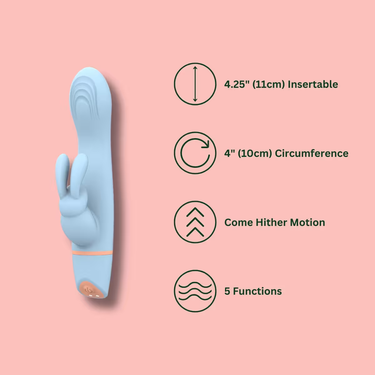 Mina Hail Come Hither Rabbit Vibrator image 4