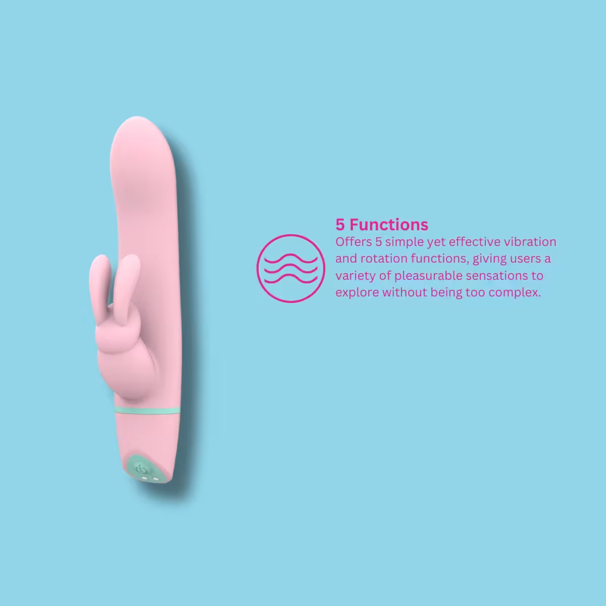 Mina Ripple Vibrating & Rotating Rabbit Vibrator image 8