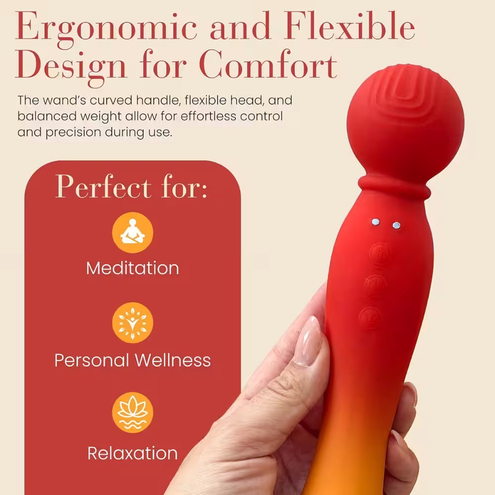 MYLO 3-in-1 Body Wand Massager Fire image 2